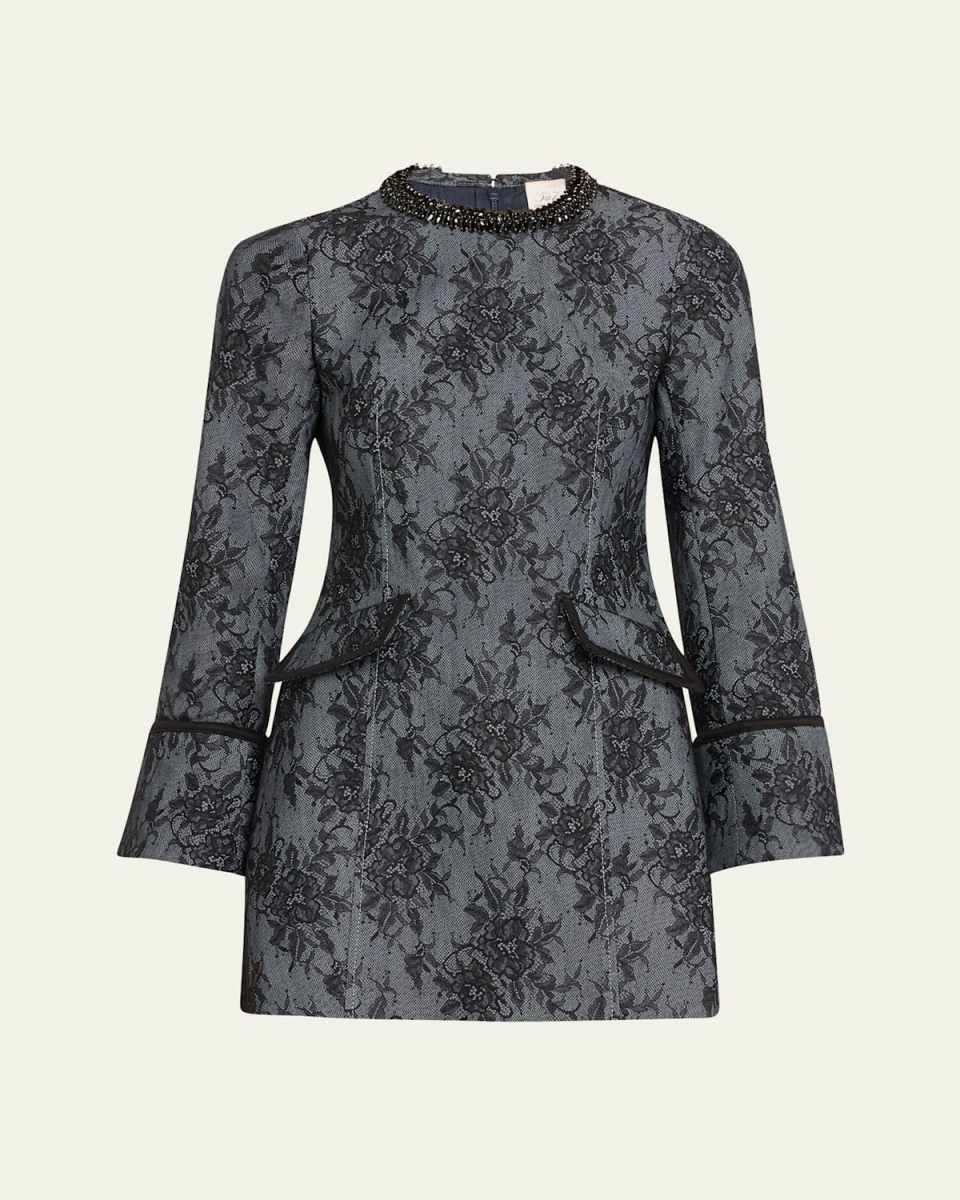 Reina Bonded Lace Mini Dress